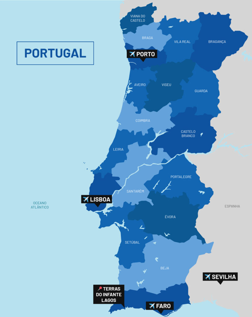Terras do Infante - Mapa Como Chegar